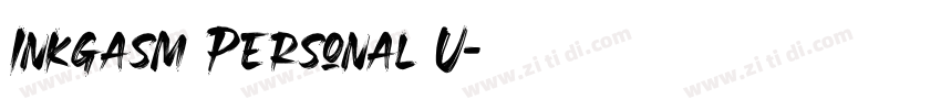 Inkgasm Personal U字体转换 Inkgasm Personal U字体转换